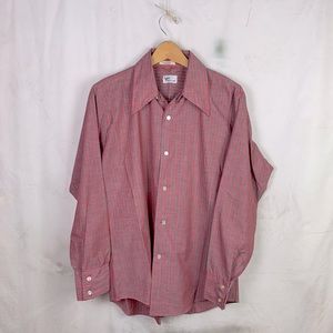 🌶 3/$30 Vintage 1960s / 1970s Light Weight Button Down